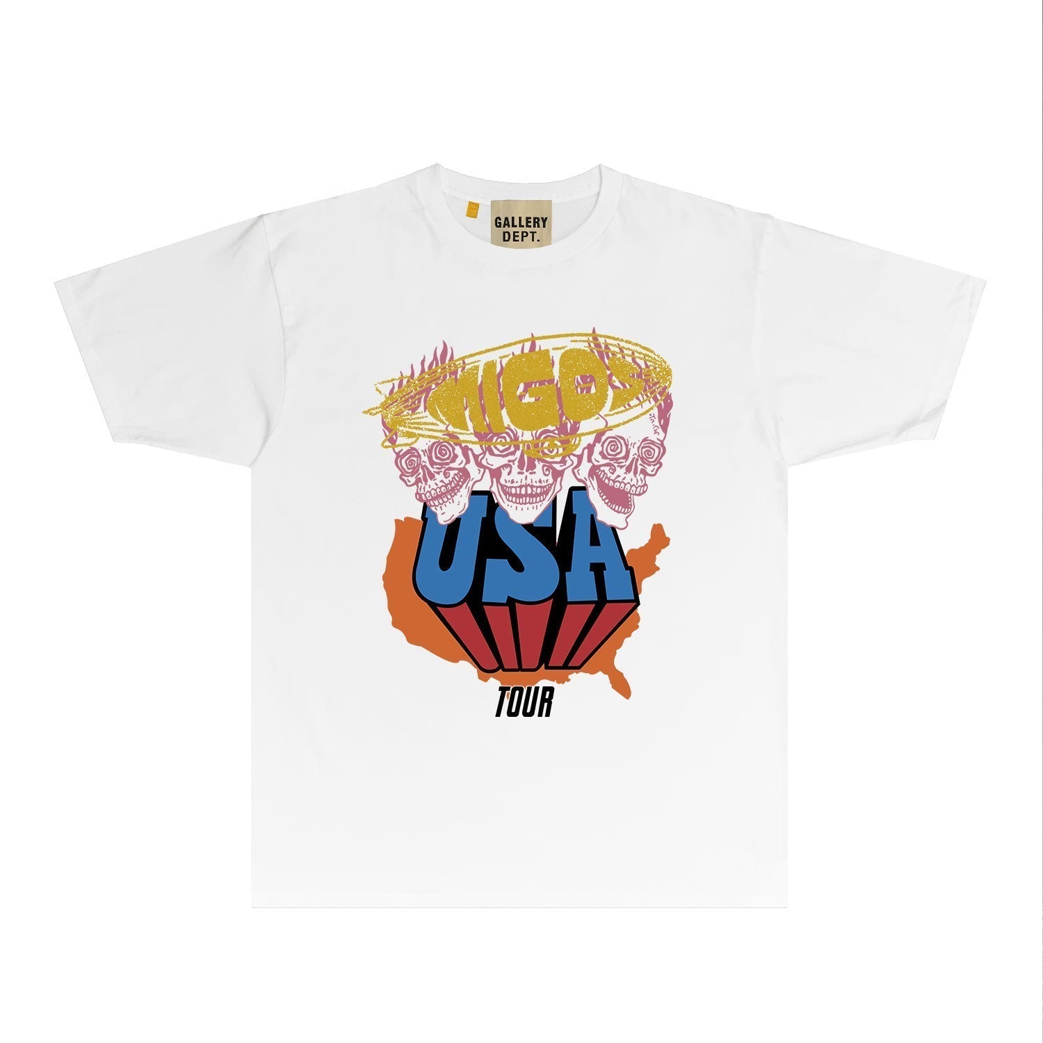 Gallery Dept T Shirt Retro Printed Loose Short-Sleeved Shirt (part2)