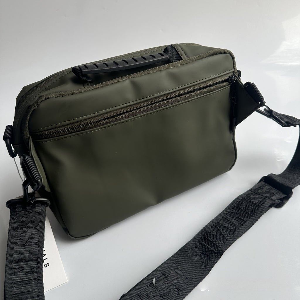 FOG ESSENTIALS Bag Crossbody Men's and Women's Fashion and Casual Multifunctional Shoulder Bag Solid Color Leather