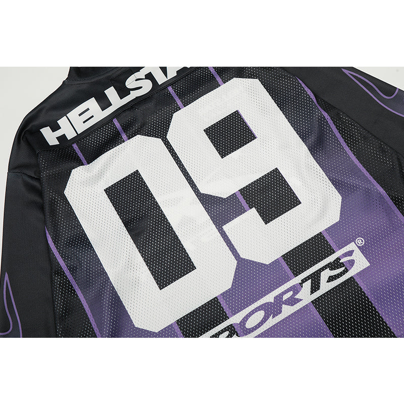 HS Long Sleeve Shirts Hip-hop loose oversize