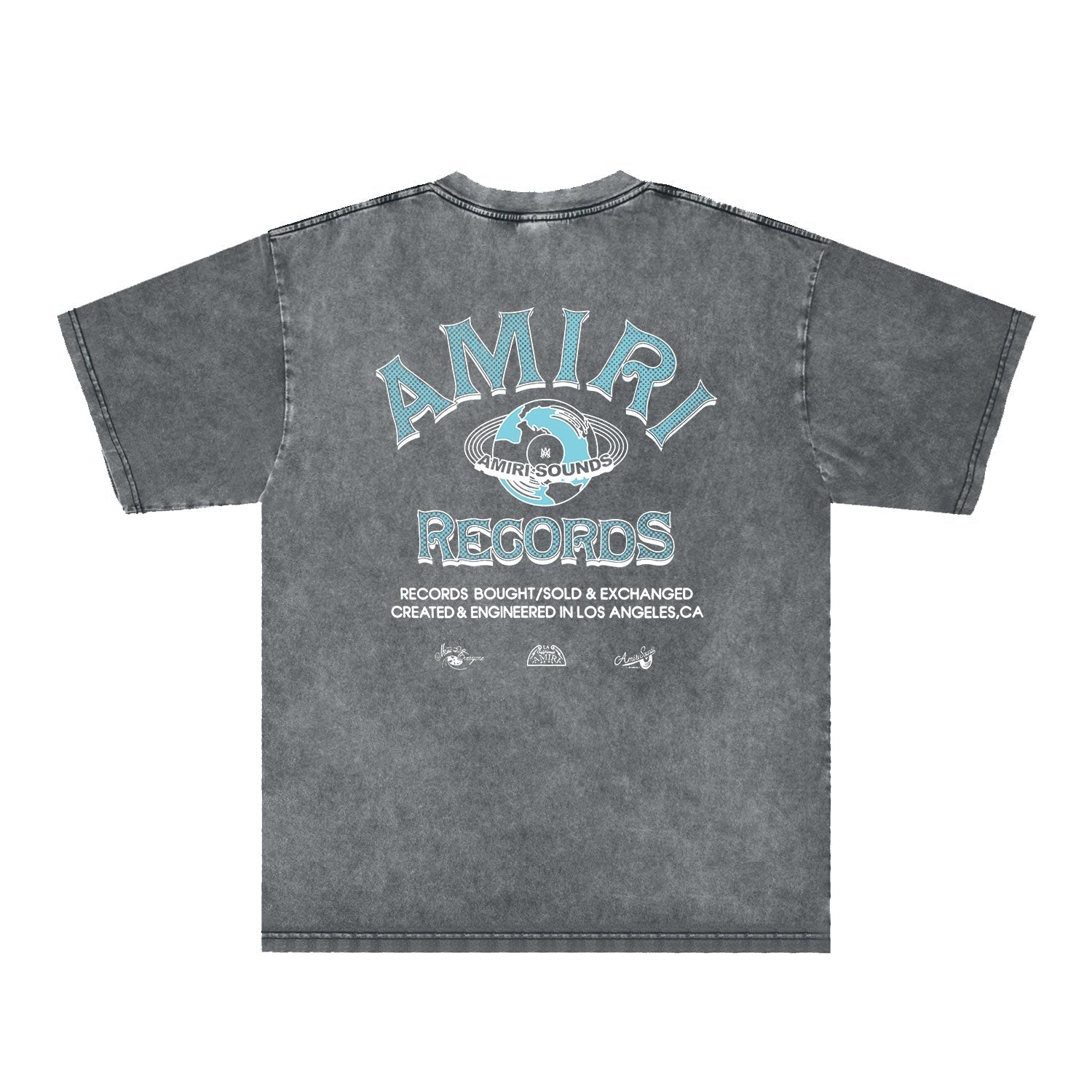 Amiri Washed Distressed T Shirt Printed Trendy Pure Cotton