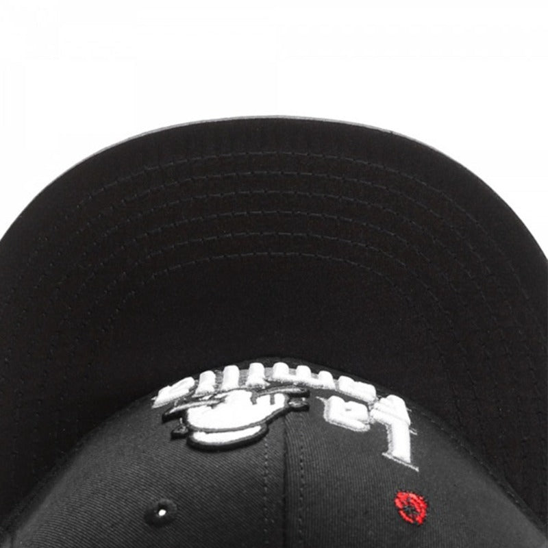 Trendy flat brimmed snapback hats la familia sunshade breathable for men and women