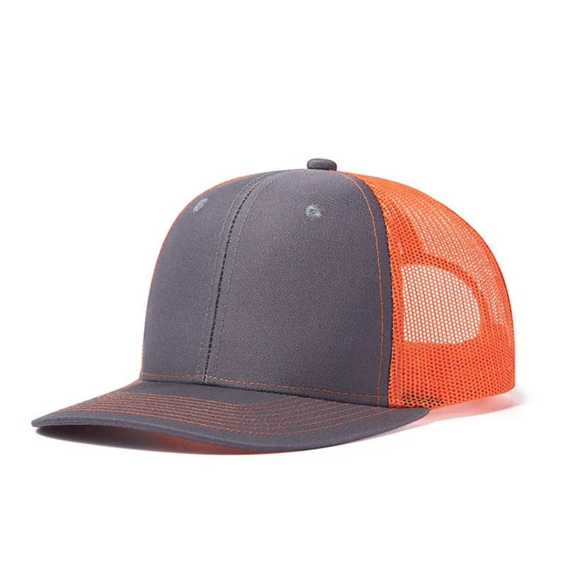 Trendy flat brimmed snapback hats breathable