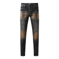 Mens trendy purple jeans, 100% cotton Pure Cotton High Street Trend