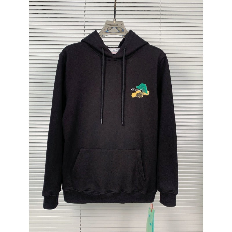 OW  hoodie painted arrow pattern hooded
