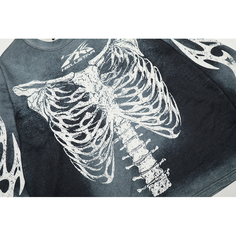 HS Long Sleeve Shirts Hip-hop loose oversize