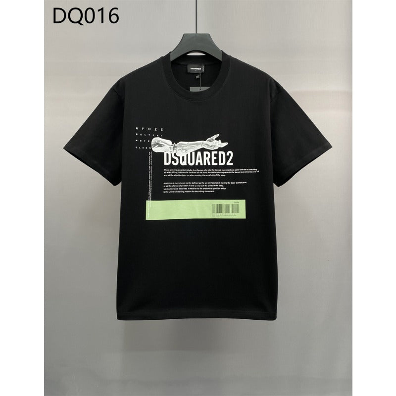 DSQ2 T Shirts Tide Brand Short Sleeve Bottom Shirt Couple