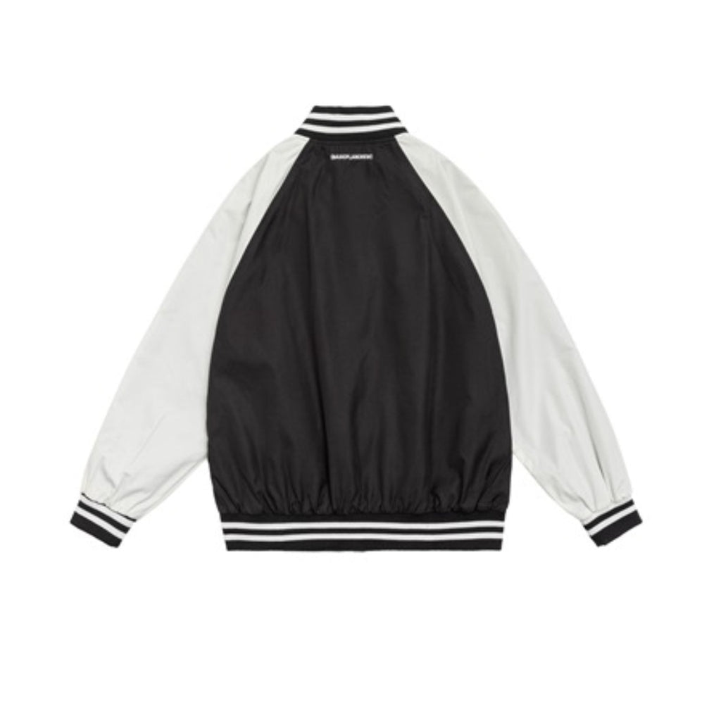 Unisex Jacket Vintage Baseball Jacket Men Loose Spring and Autumn Coat