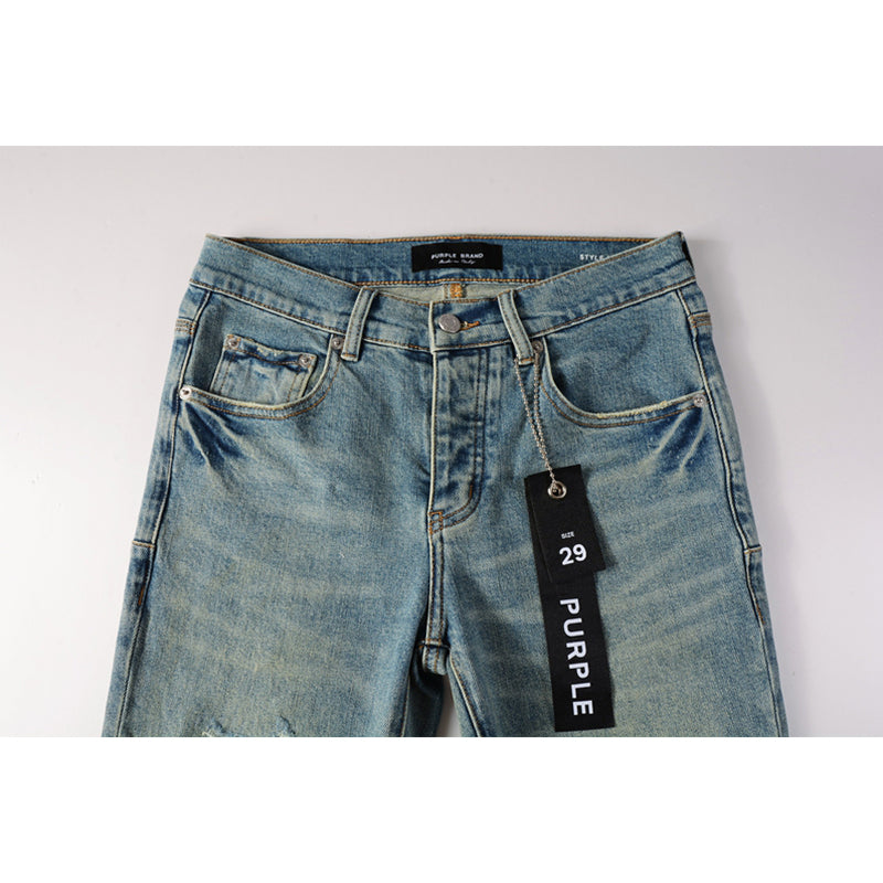 Mens trendy purple jeans, 100% cotton Pure Cotton High Street Trend