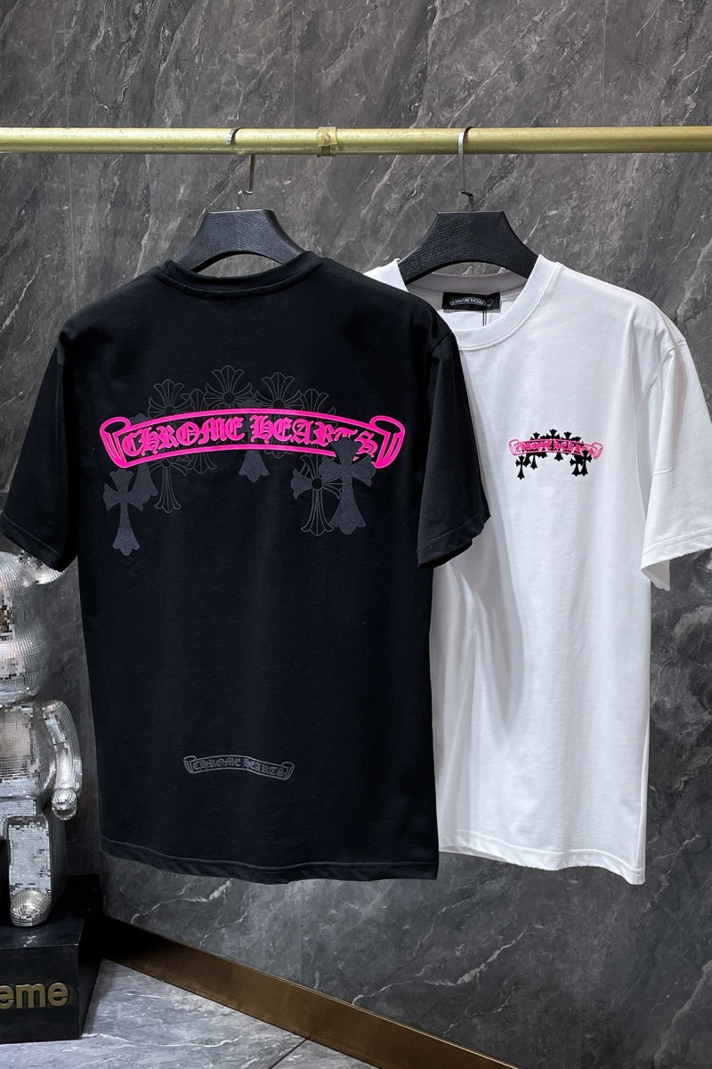 Chrome heart T shirts High-quality 100% cotton streetwear