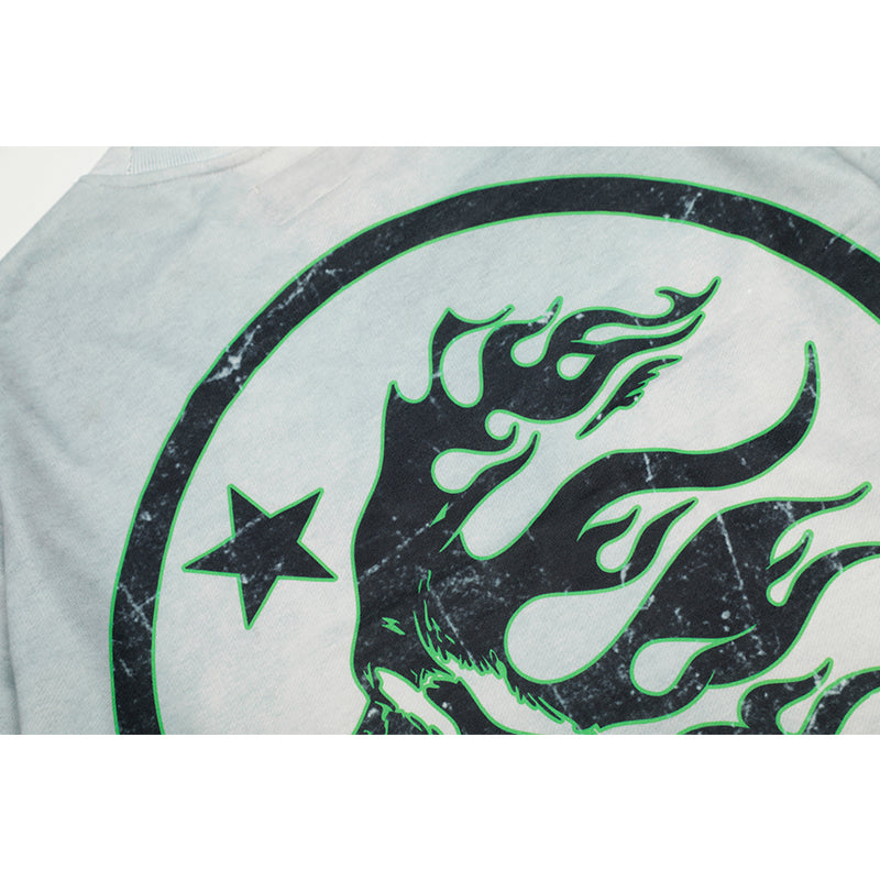 HS Long Sleeve Shirts Hip-hop loose oversize