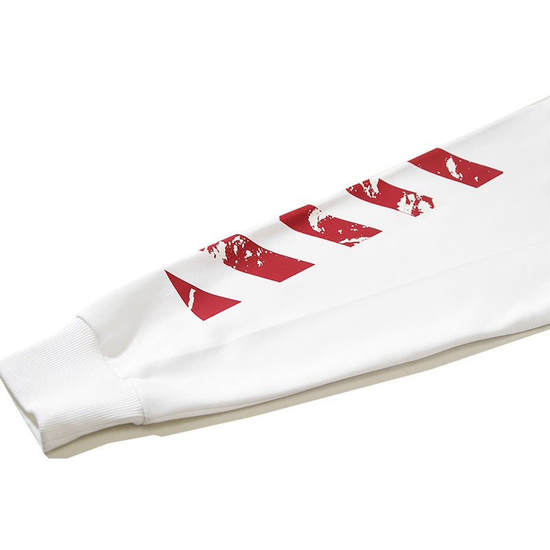 OW hoodieVR Power Anchor Pattern Arrow Print Hood