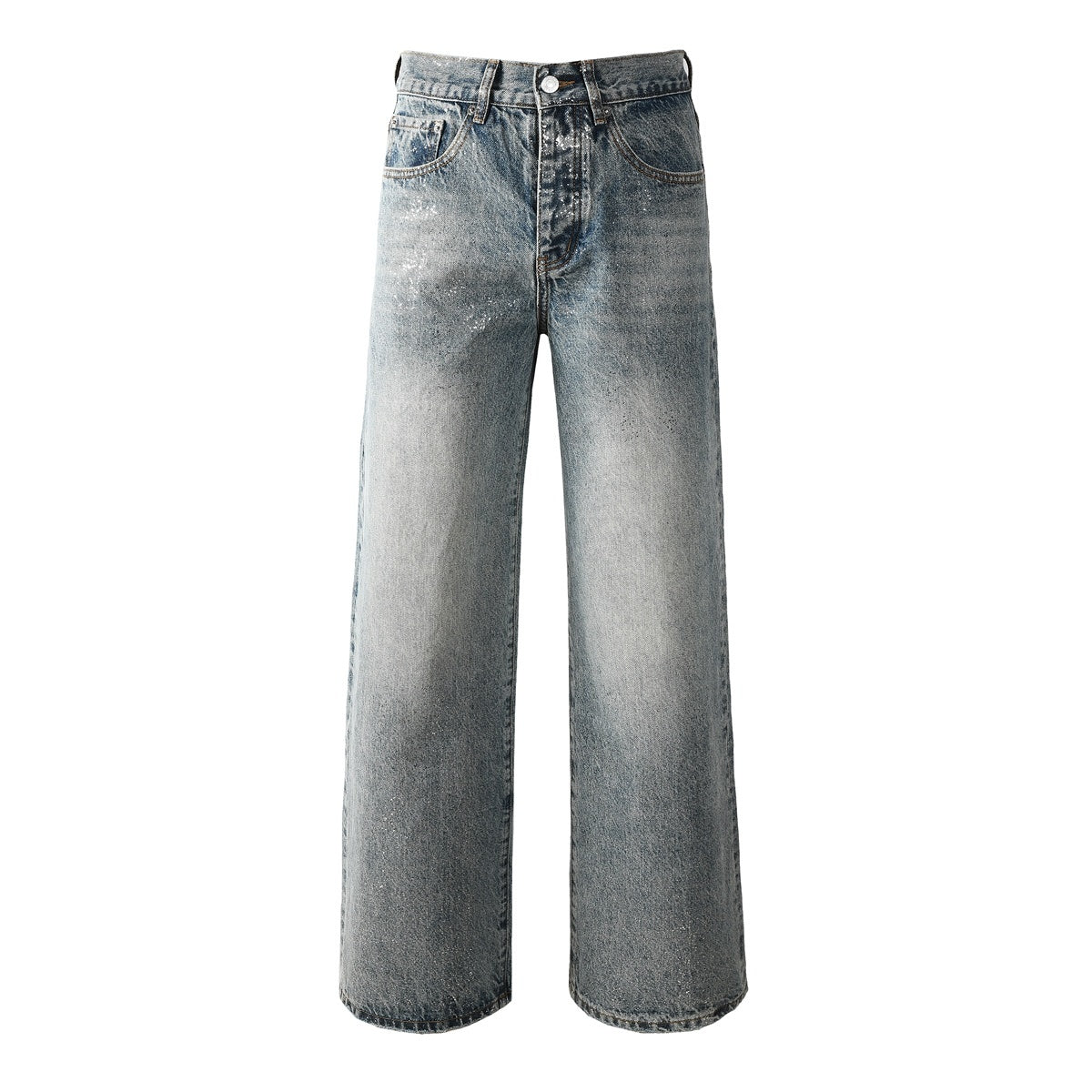 Mens trendy purple jeans, 100% cotton Rhinestones #101