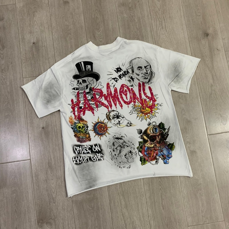 HARMONY T Shirts Street Trend Hot Diamonds