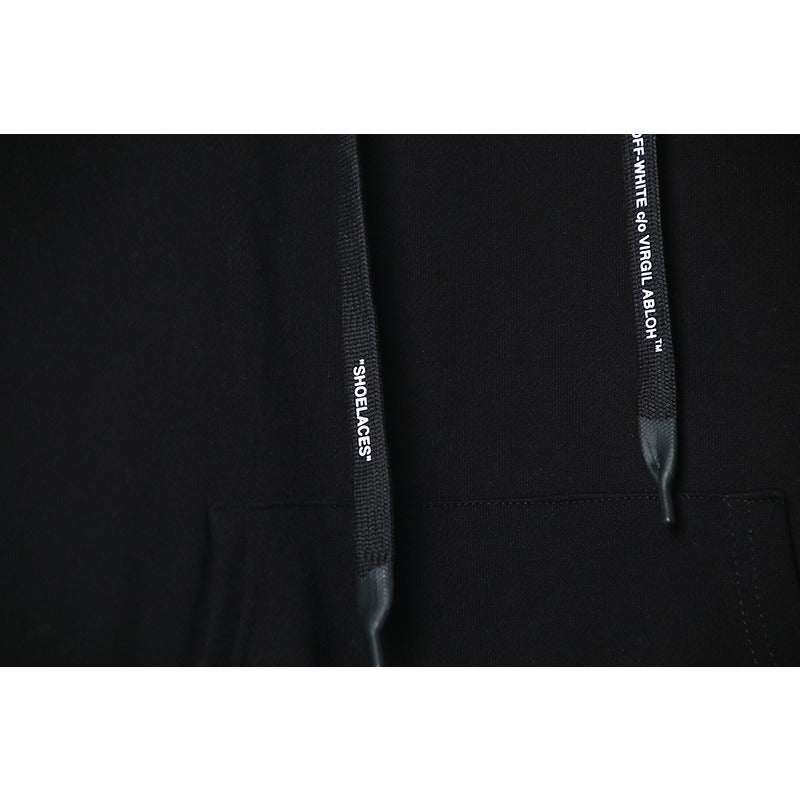 OW  hoodie gradual change arrow pattern hooded sweater men and women the same piece wholesale