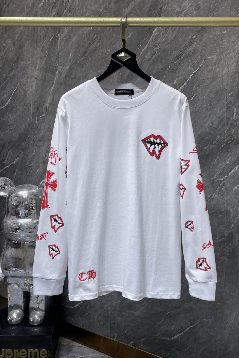 Chrome heart Long Sleeve Shirts High-quality 100% cotton streetwear