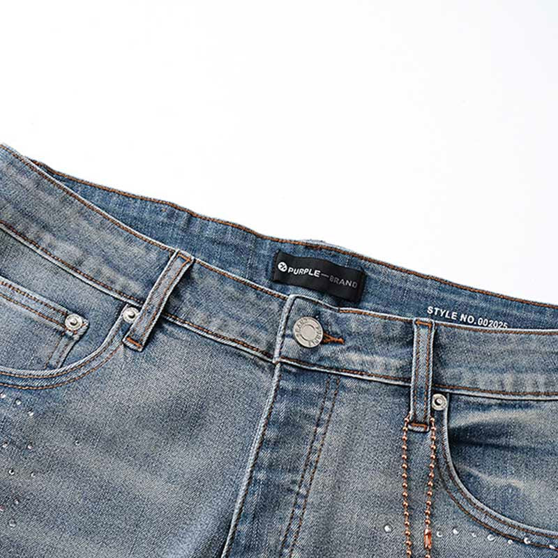 Mens trendy purple jeans, 100% cotton Denim Shorts #PU525