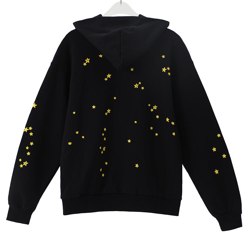 Sp5der Hoodie Cobweb Puff Print Pure Cotton