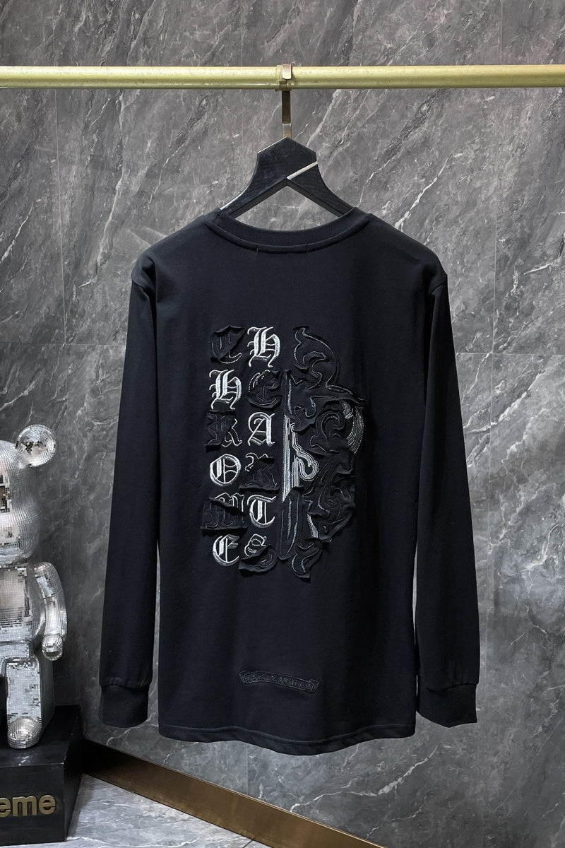 Chrome heart Long Sleeve Shirts High-quality 100% cotton streetwear