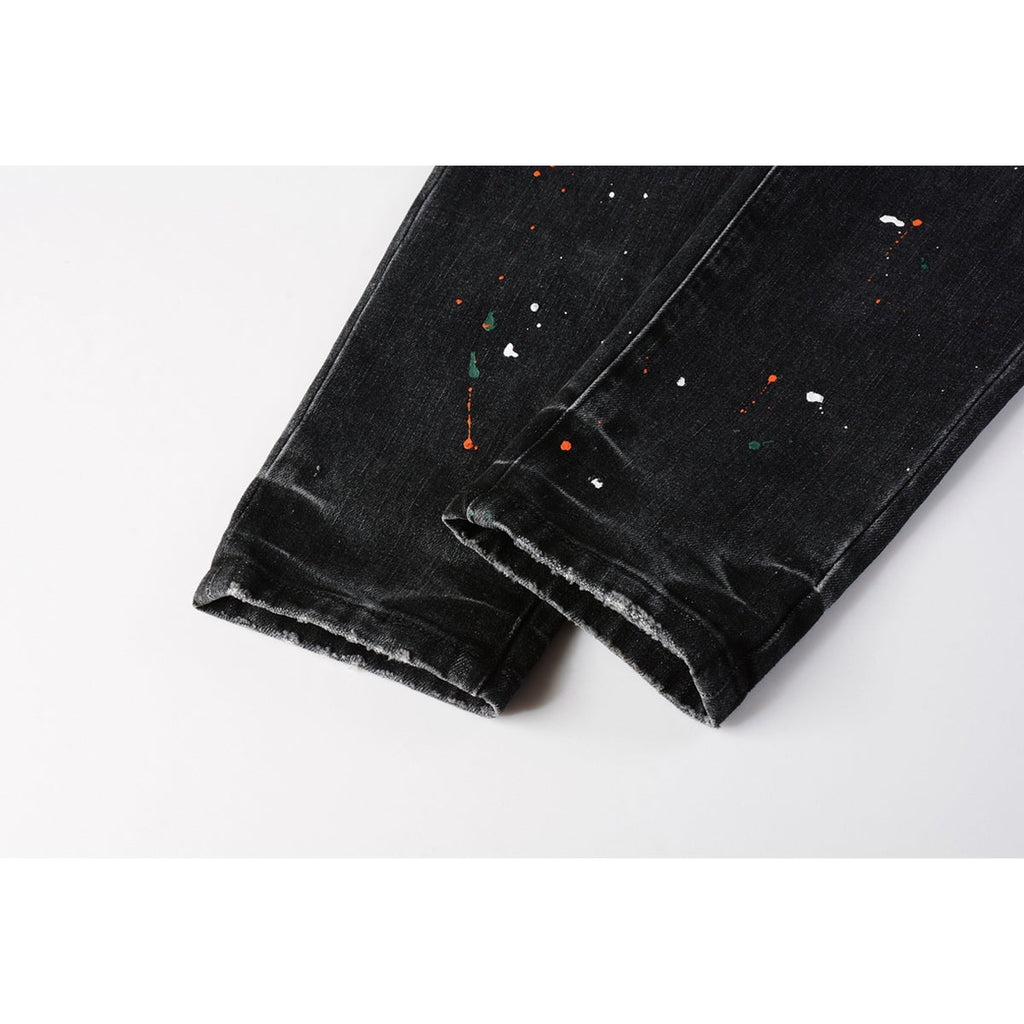 Mens trendy purple jeans, 100% cotton Pure Cotton High Street Trend