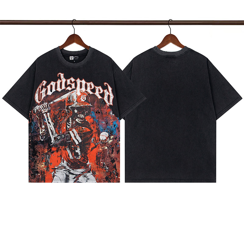 Godspeed T-Shirt Retro Fantasy Pattern