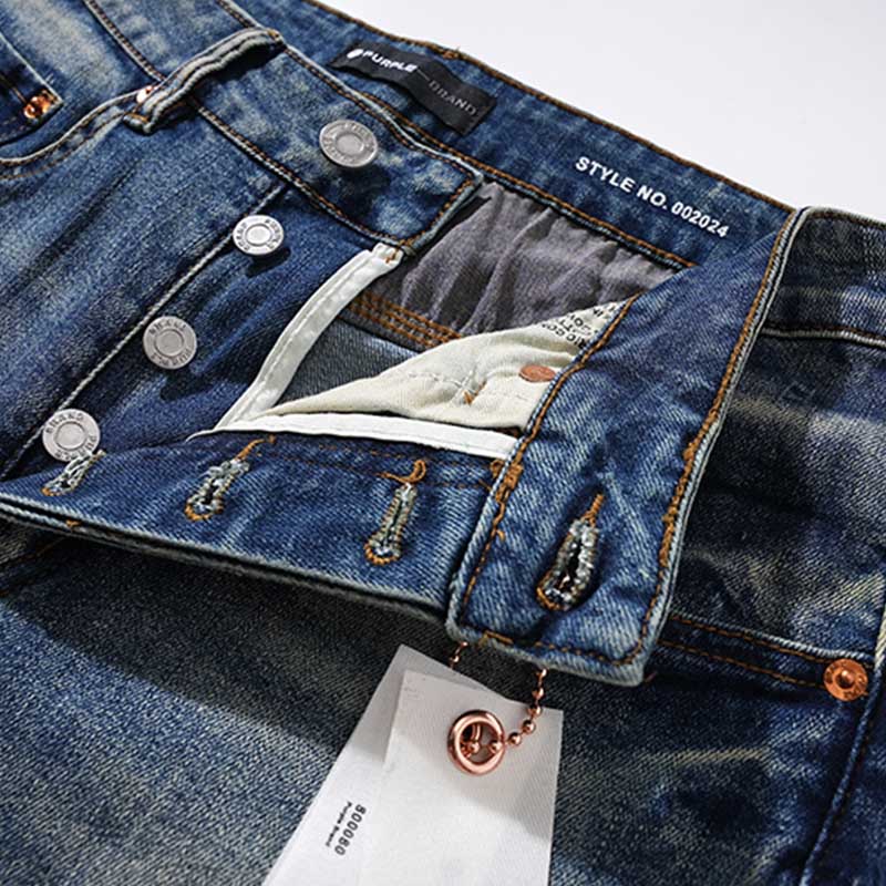 Mens trendy purple jeans, 100% cotton Jeans #PU107