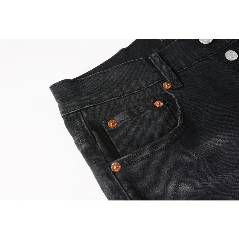 Mens trendy purple jeans, 100% cotton Pure Cotton High Street Trend