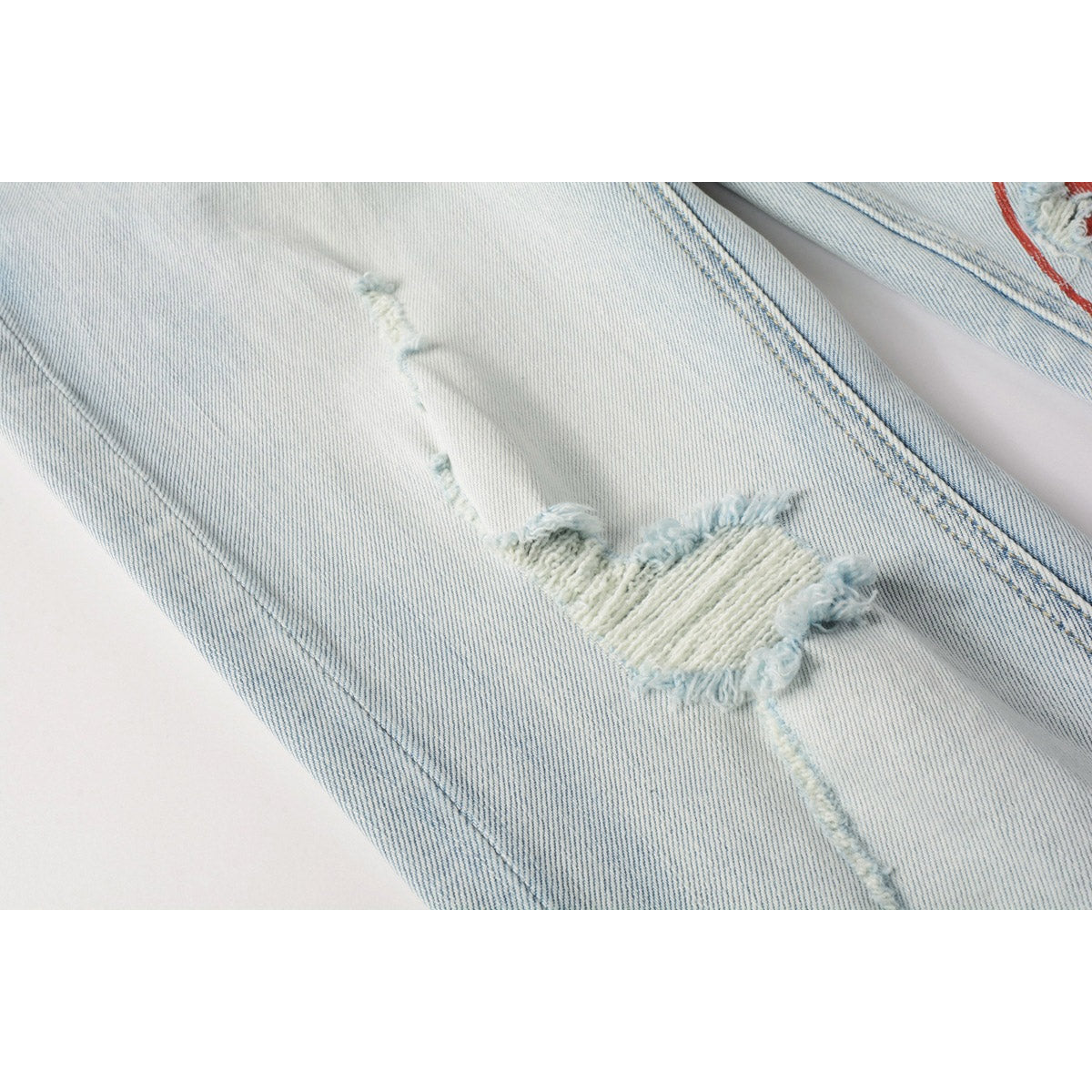 KSUBI Jeans Slim Fit Casual Stretch Ripped  Jeans
