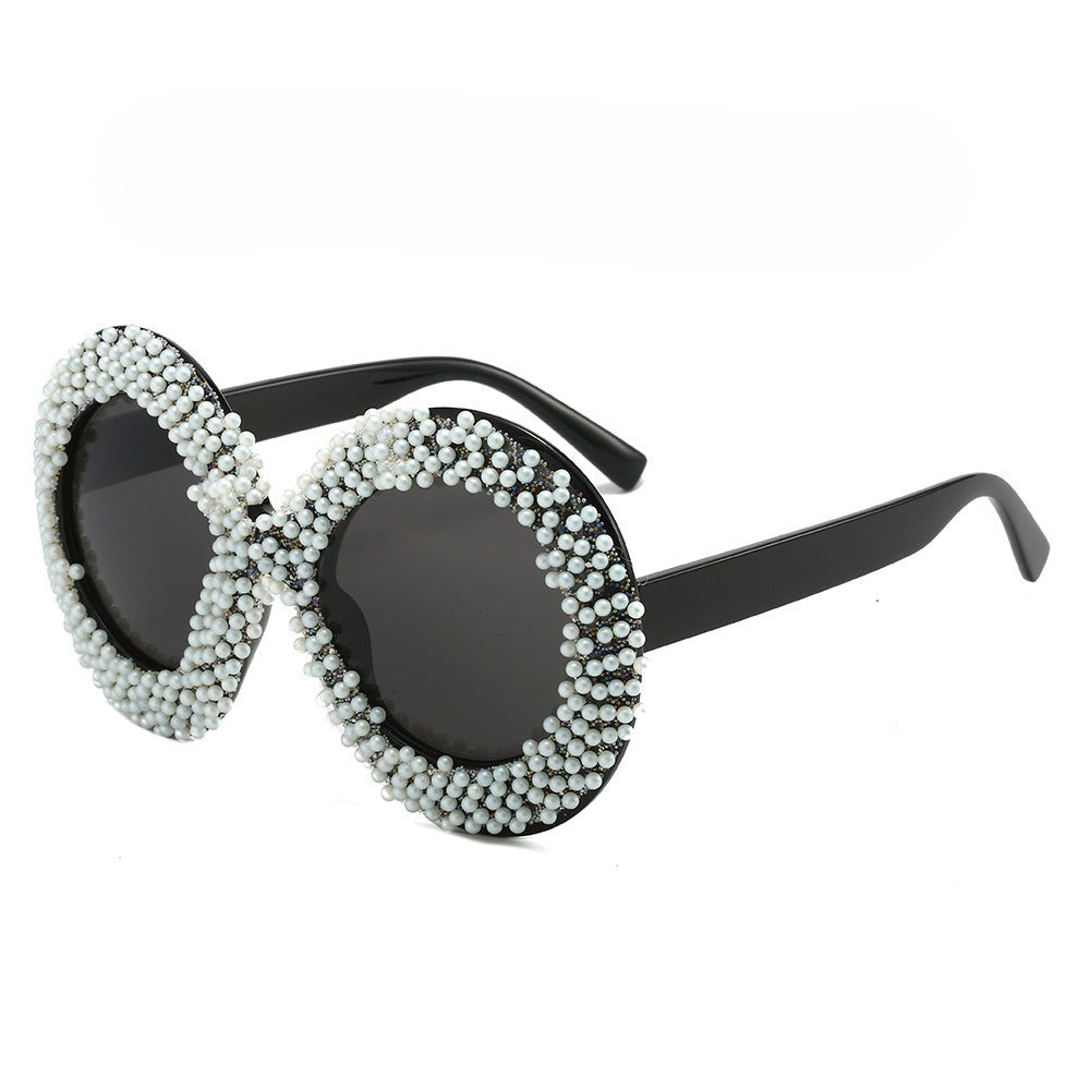 Trendy punk glasses oval