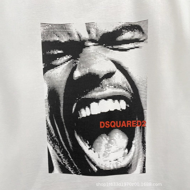 DSQ2 T Shirts emoji print
