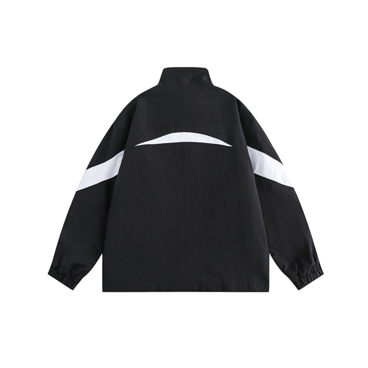 Unisex Jacket Vintage Sports Jacket Men's and Women's Patchwork Stand-up Collar Jacket