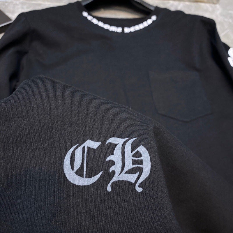 Chrome heart Long Sleeve Shirts High-quality 100% cotton streetwear