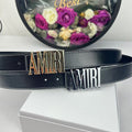 Amiri Belt Neutral belt casual with jeans shipped with box
