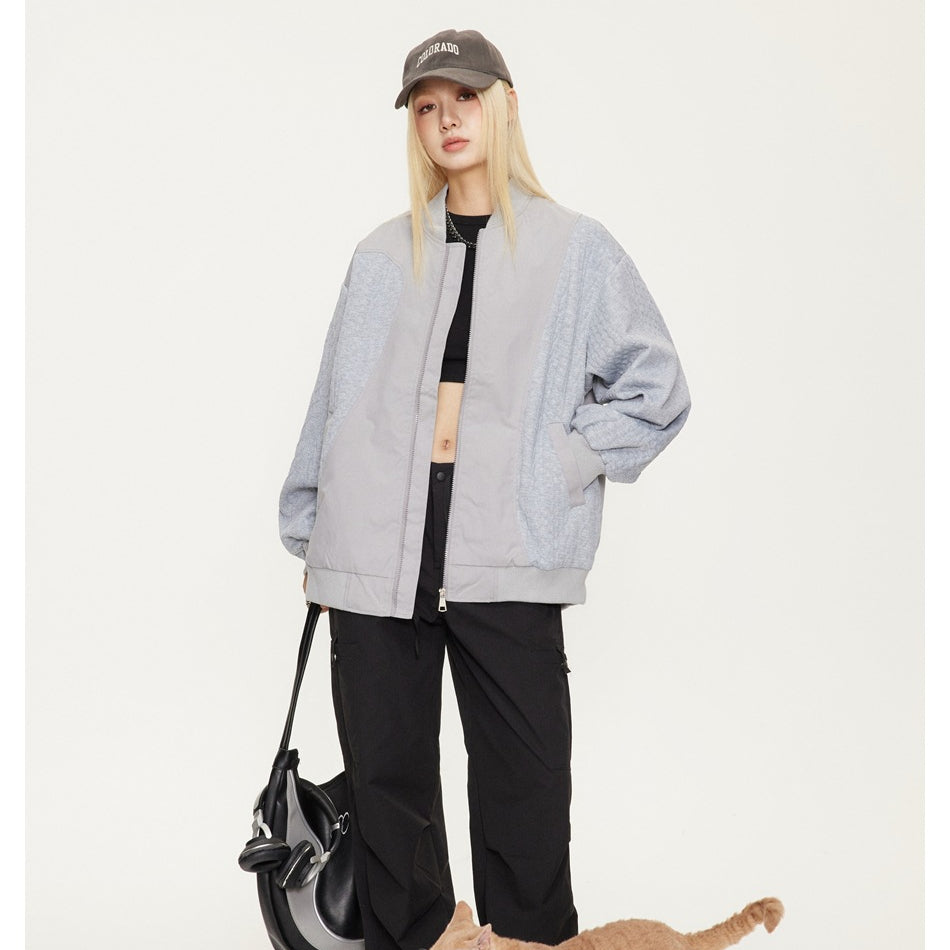 Unisex Jacket Autumn Flight Suit Baseball Uniform Retro Stand Collar Loose