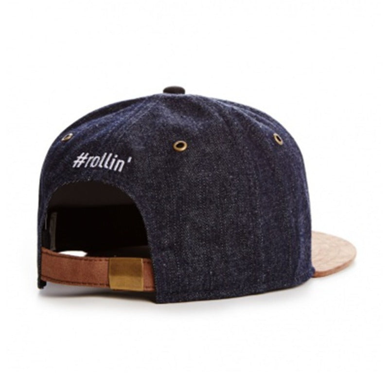 Trendy flat brimmed snapback hats summer cartoon sunshade breathable