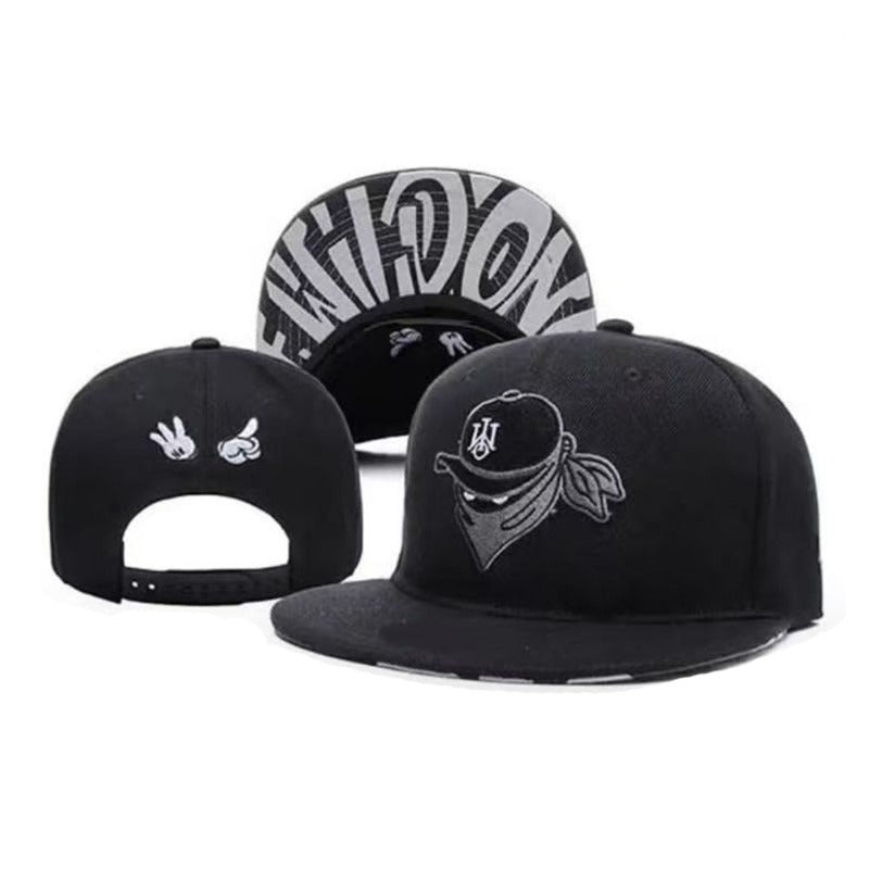 Trendy flat brimmed snapback hats men's and women's hats adjustable