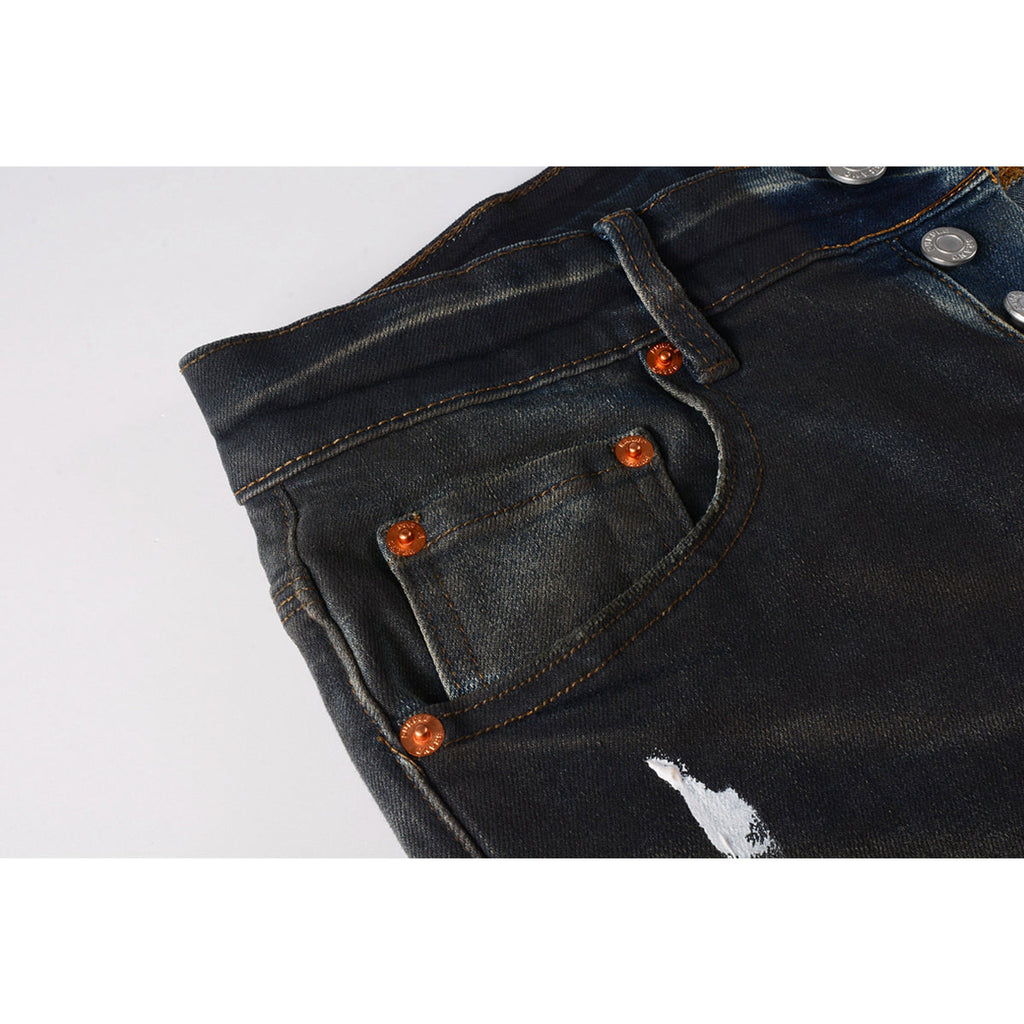 Mens trendy purple jeans, 100% cotton Pure Cotton High Street Trend