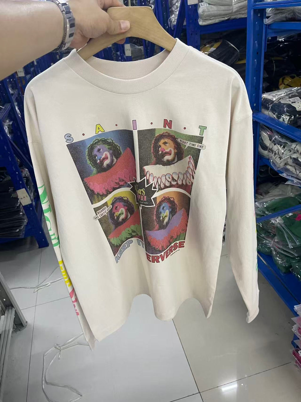Saint Michael long sleeve shirts