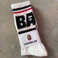 Bathing Ape Bape Socks ape head socks men and women medium tube towel bottom outdoor actual combat elite training sports basketball socks