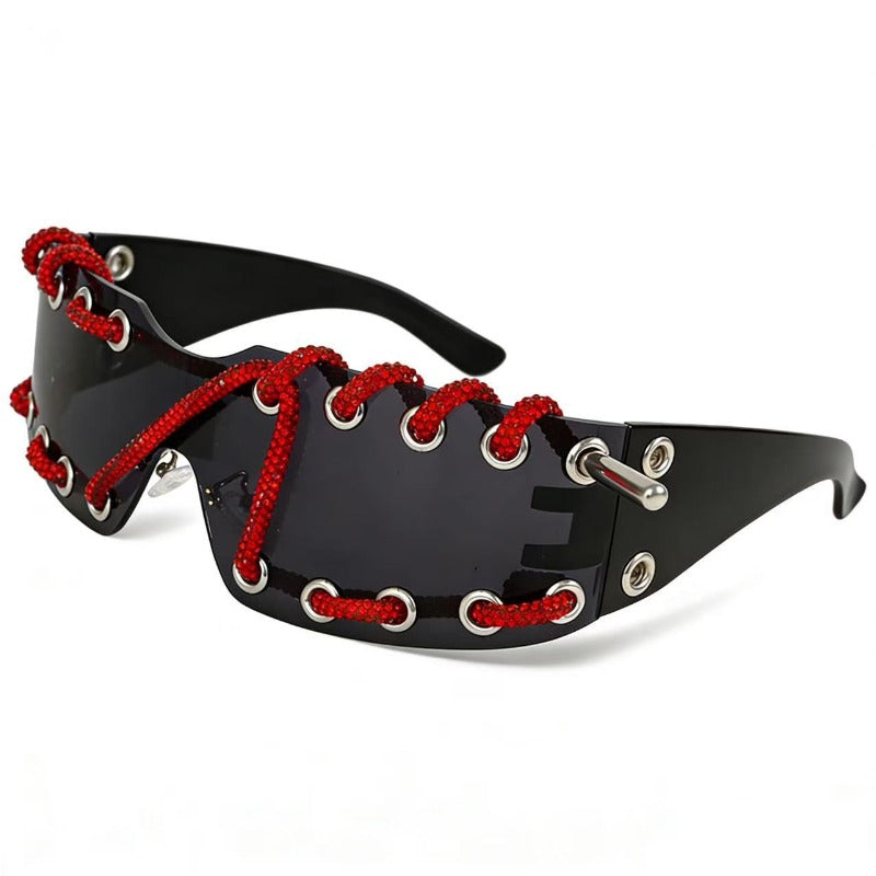 Trendy punk glasses retro