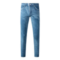 Mens trendy purple jeans, 100% cotton Pure Cotton High Street Trend