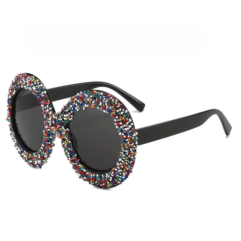 Trendy punk glasses oval