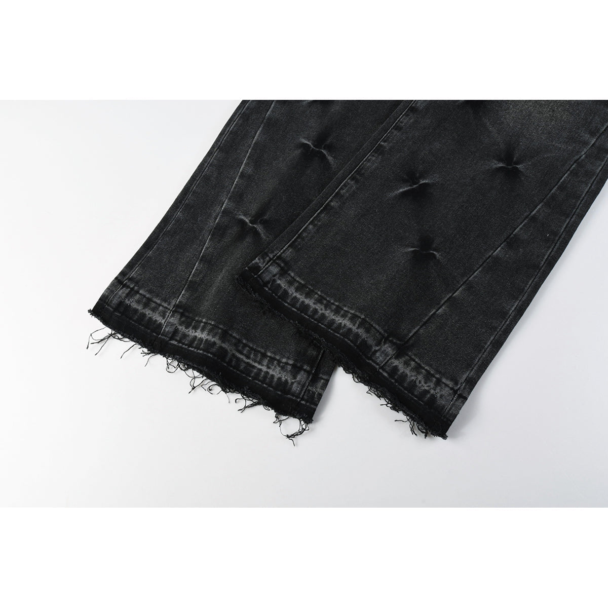 Mens trendy purple jeans, 100% cotton High Street Distressed