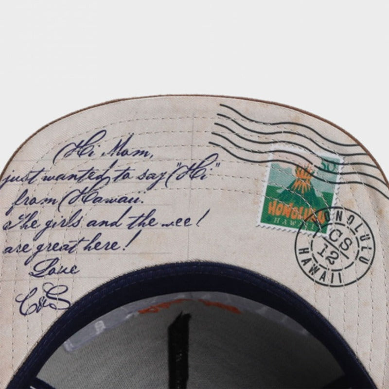 Trendy flat brimmed snapback hats greetings from hawaii sun protection shade