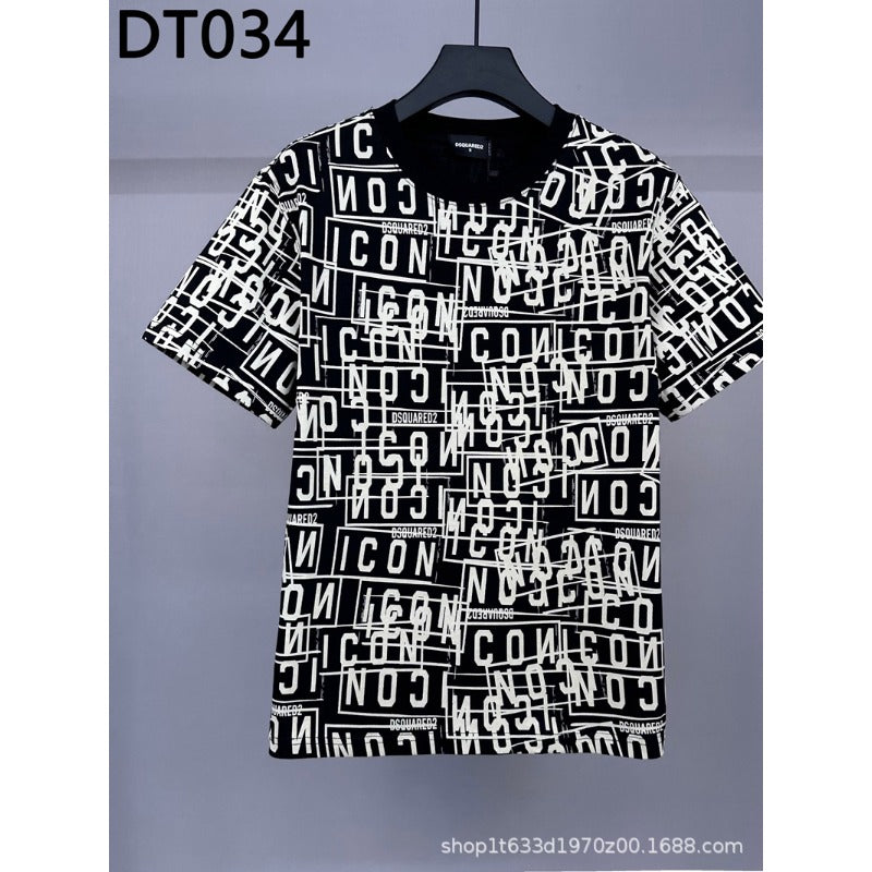 The DSQ2 T Shirt is fully printed with the new dragon pattern