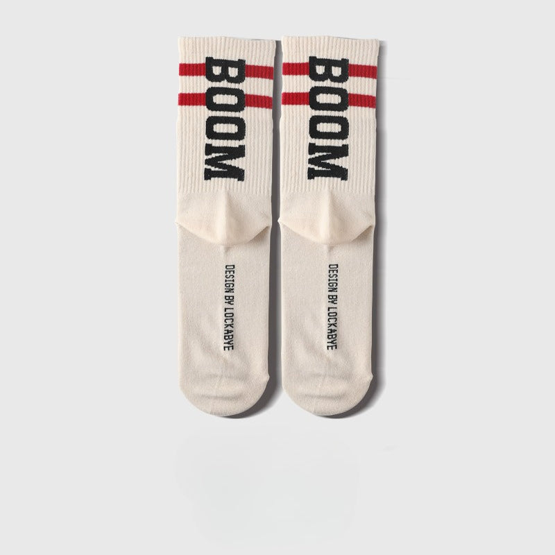 Men socks letterboomknee socks