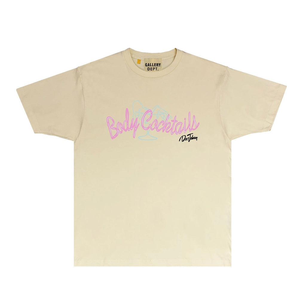 Gallery Dept T Shirt Retro Printed Loose Short-Sleeved Shirt (part2)