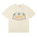 Rhude T Shirts Sardines Badge Printing Cotton Casual Short Sleeve Men and Women