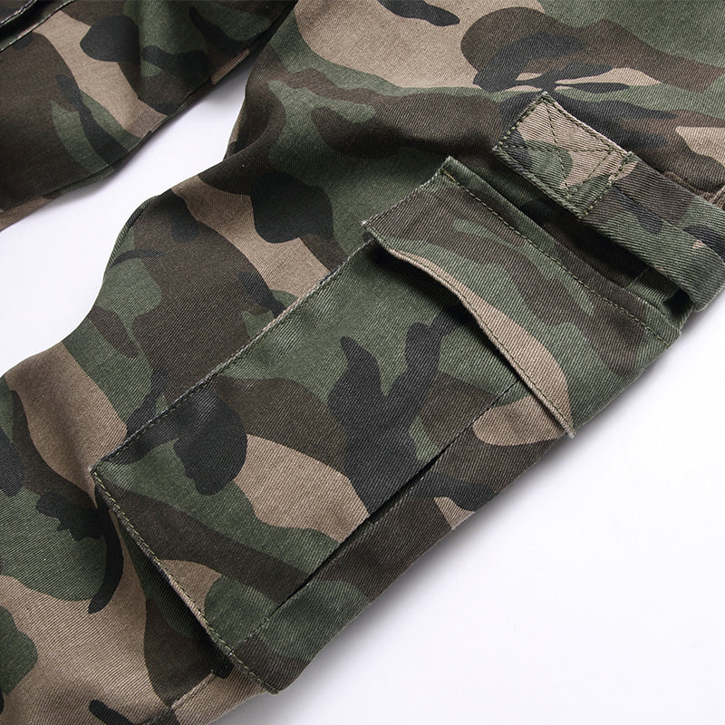Mens Fashion Jeans camouflage 5708#