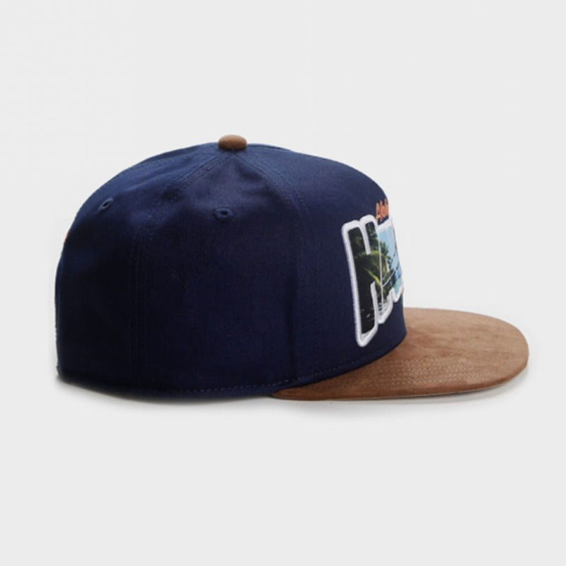 Trendy flat brimmed snapback hats greetings from hawaii sun protection shade