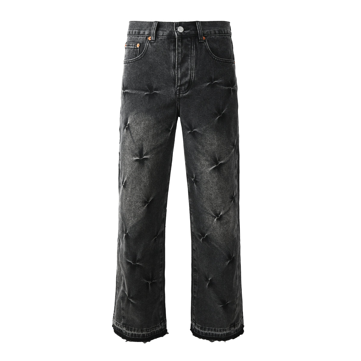 Mens trendy purple jeans, 100% cotton High Street Distressed